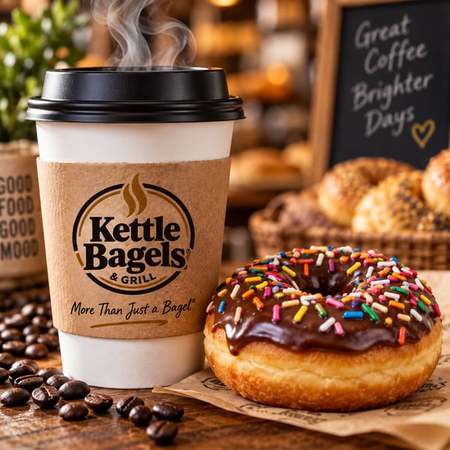 1 Large HOT Coffee & 1 Kettle DONUT *Weekend Debut Special!!!*.