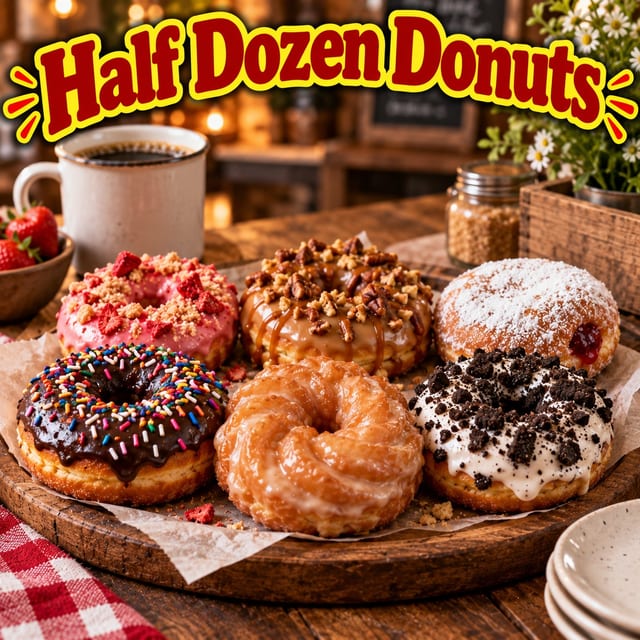 HALF Dozen Donuts (6 pcs).