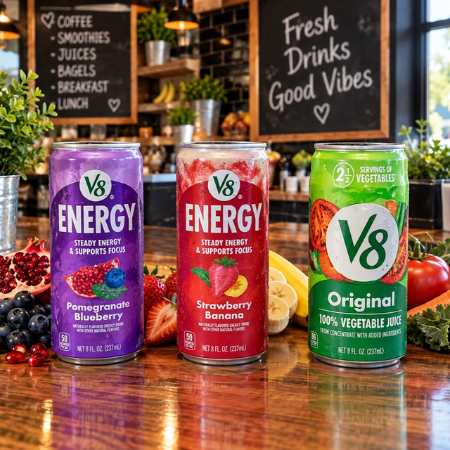 V8 Juices.