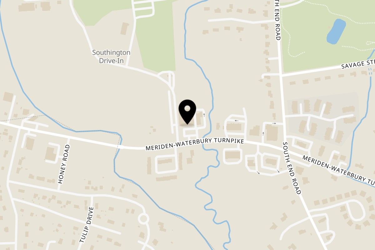 Map showing the location of Kettle Bagels & GRILL K2 - Plantsville on 979 Meriden-Waterbury Turnpike in Plantsville